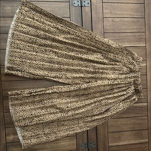 Leopard Print Kids Wide Leg Pants